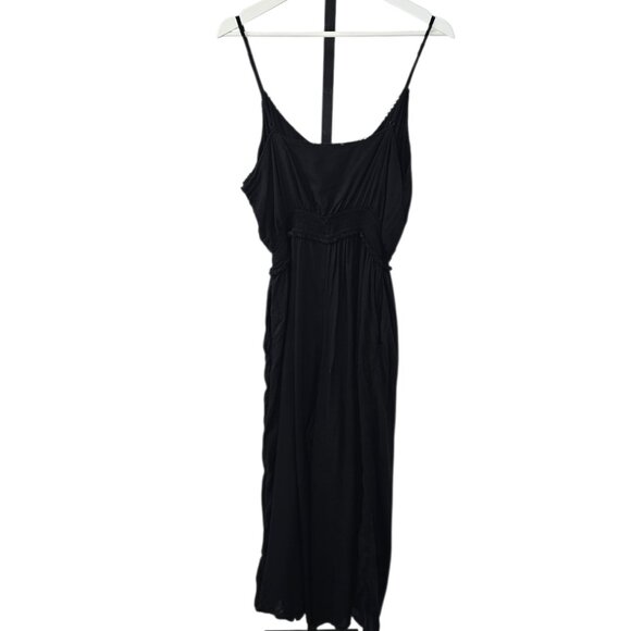 Aritzia Wilfred La Boheme Sleeveless Jumpsuit, Boho, Black, Wide Leg, Size L - Picture 4 of 9